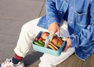 Rosti Lunchbox Take A Break Large A, Plastik, Nordic Pembe, 25,5 x 17 x 6,5 cm