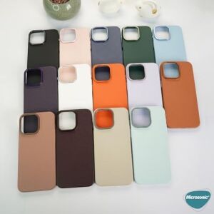 Apple iPhone 15 Plus Için Kılıf Metalist Leather Mavi [iphone 15 Plus ile Uyumlu Kılıf - Mavi]