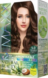 Natural Beauty Amonyaksız Set Saç Boyası 5.0 Açık Kahve