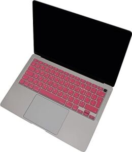 MacBook Air Klavye Koruyucu Arapça Baskılı Uk Iso Ters L Enter Uyumlu A1932 A2179 A2337 M1 | Avrupa Ingilizce Silikon Keyboard Cover Açık Pembe Açık Pembe