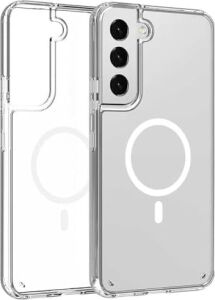 Galaxy S22 Ile Uyumlu Kılıf Şeffaf, Wireless Magsafe ile Uyumlu Silikon Kapak  Galaxy S22 ile Uyumlu Kılıf, Şeffaf