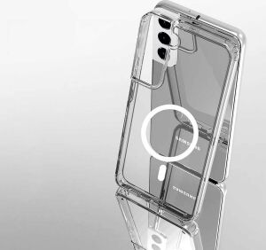 Galaxy S22 Ile Uyumlu Kılıf Şeffaf, Wireless Magsafe ile Uyumlu Silikon Kapak  Galaxy S22 ile Uyumlu Kılıf, Şeffaf