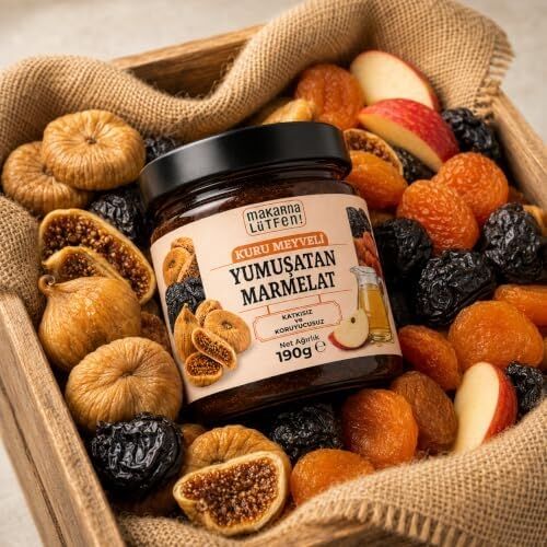Yumuşatan Marmelat Kuru Incir-Kayısı-Erik 190 gr