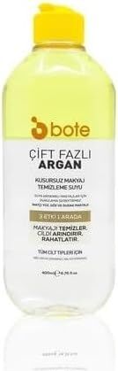 Bote Skin Care Çift Fazlı Makyaj Temizleme Suyu 400 ml Argan