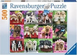 500 Parça Puzzle Köpek Yavruları