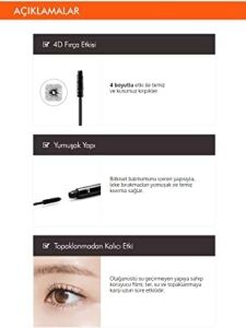 4 Kat Dolgunluk Sağlayan Takma Kirpik Etkili Maskara 4d Mascara