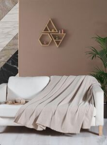 Macar Koltuk Örtüsü Kılıfı 170 x 230 cm Bej