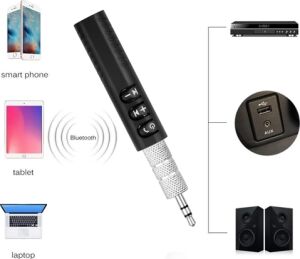Kablolu Hoparlör ve Kulaklıklar Için Bluetooth Adaptör | Mini Boy, Klipsli, Taşınabilir