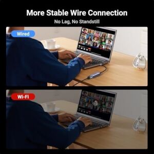 USB - Ethernet Adaptörü, Tak ve Çalıştır Ethernet Adaptörü, Alüminyum Kabuk, 1gbps Gigabit - USB 3.0 Ağ Dongle, Switch, Laptop, Macbook, Windows, Macos, Linux ile Uyumlu