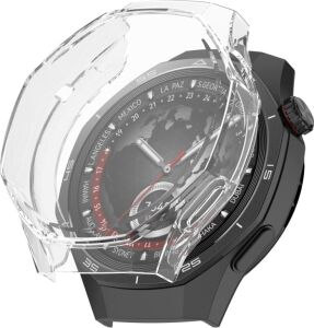 Watch Gt5 Pro 46MM Için 360° Kasa Koruyucu Yumuşak Tpu Kılıf Dokunmatiği ve Netliği Etkilemeyen Gt5 Pro Koruyucu Darbelere Karşı  Watch Gt 5 Pro Ekran Koruyucu Kılıfı (Şeffaf)