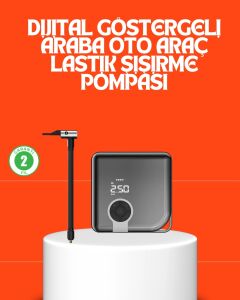 150 Psı Yüksek Basınç Kapasiteli Kablosuz Lastik Pompası