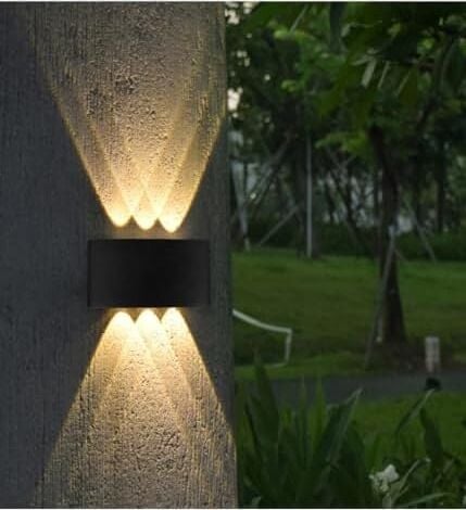 Dekoratif Çift Yönlü Duvar Aydınlatma LED Aplik Duvar Lambası Cata Haiti 10 Watt Desenli Duvar Aplik (Amber Renk Işık)