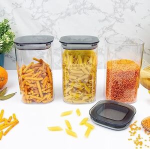 Omak  3 'lü 1.1 Lt. Kare Erzak Kabı Seti
