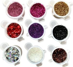 Epoksi Reçine Sim & Glitter Seti, Mum Simi, Beton Hobi Kendin Yap (9lu Set)