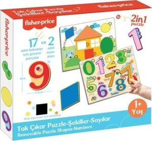 FP2762 Fısher Prıce Tak Çıkar Puzzle Şekiller Sayılar