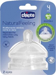 Naturalfeeling Akış Ayarlı Biberon Emziği (4 Ay+, 2'li)