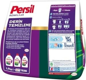 Toz Çamaşır Deterjanı 1,5 kg 10 Yıkama Renkli, Renkliler 1.5kg
