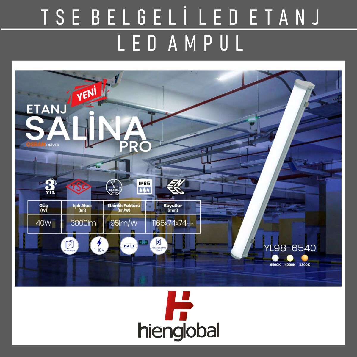 Etanj Salina Pro Led Ampül