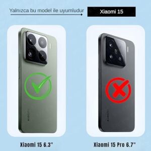 Ehr. Xiaomi 15 ile Uyumlu Darbe Önleyici Sararmaya Dayanıklı Airbag Korumalı Ultra Slim Tpu Şeffaf Silikon Kılıf
