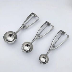 Dondurma ve Kurabiye Şekillendirme Kaşığı (3, Metal, 3ADET)