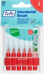 0.5 mm - Kırmızı Diş Arayüz Fırçası (1 x 6 Adet)
