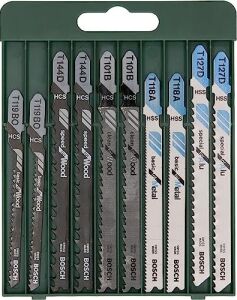 Professional Accessories Dekupaj Testere Seti, Yeşil, 10 Adet