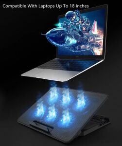 Şok Soğutma Profesyonel Dizüstü Bilgisayar Notebook Soğutucu Laptop Stand Işıklı Oyuncu Laptoplarına Özel 8 Büyük Fanı Ile Hızlı Soğutma 2 USB Giriş A8