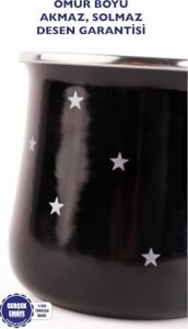 Star Yıldız Desenli Emaye Cezve (Tüm Ocaklarda Kullanılabilir)