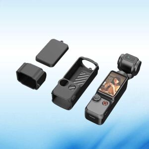 Dji Osmo Pocket 3 Uyumlu Silikon Kılıf Koruma Kılıfı Soft Case 3 Parça