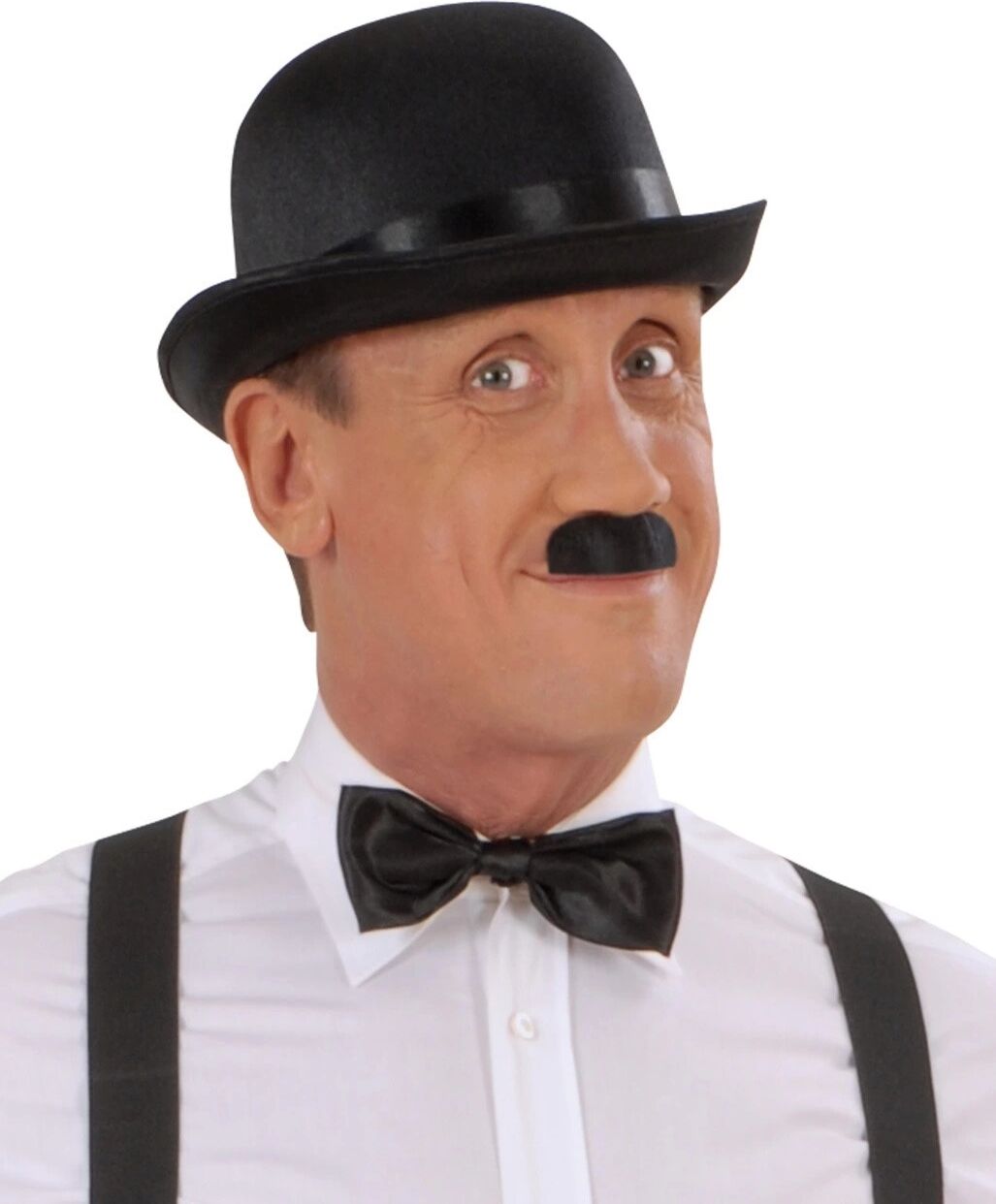 Charlie Chaplin Stil Yetişkin Şapkası – Siyah Melon Parti Şapkası