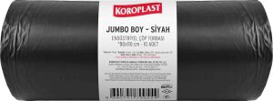 Endüstriyel Çöp Torbası Jumbo Boy Siyah 10’lu 80X110 Cm, Yırtılmaya Dayanıklı, Jumbo Boy Çöp Poşeti, Çift Katlı, Geri Dönüştürülebilir, Fabrika, Inşaat, Depo, Kafe, Otel, Hastane, Bahçe