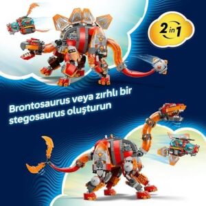 Dinozor Jet 71514 – 9 Yaş ve Üzeri Çocuklar Için Logan, Cooper, Kabus Imparatoru ve Arika Minifigürleri Içeren 2 Inşa Seçenekli Yaratıcı Oyuncak Yapım Seti, Hediye Fikri (1007 Parça)