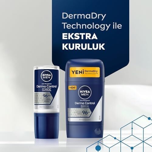 Men Erkek Stick Deodorant Derma Control Clinical 50 Ml, 96 Saat Üstün Koruma