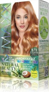 Natural Beauty Amonyaksız Set Saç Boyası 8.73 Altın Karamel