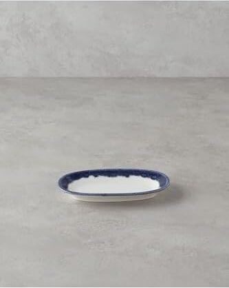 Larry Porselen Kayık Tabak 19 cm Lacivert