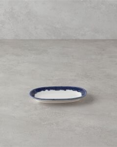 Larry Porselen Kayık Tabak 19 cm Lacivert