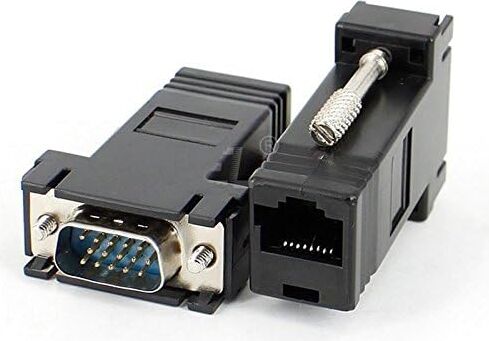 5059 RJ45 VGA Ekleme Ek 30 Metre Uzatıcı Cat5/6 Monitör Extender (2 Adet)