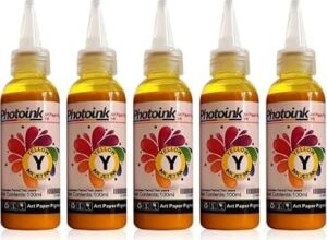 Epson Uyumlu Kuşe Mürekkebi, 500 Ml. Sari Kuşe Matbaa Mürekkebi