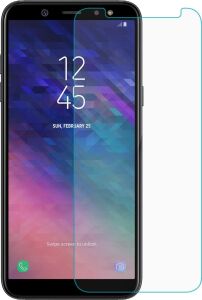 Galaxy A6 2018 Temperli Cam Ekran Koruyucu Kırılmaz Film [galaxy A6 2018 ile Uyumlu Ekran Koruyucu - Şeffaf]