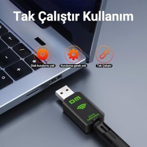 AD082 300 Mbps USB Adaptör Wifi Alıcı Verici Access Point