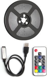 Tv Arkası Animasyonlu Rgb Şerit LED Seti Kumandalı 3 Metre - Cata - 5V USB Girişli