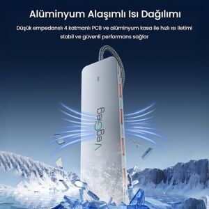 4 Portlu 10GBPS Type-C To 2*usb-A 2*type-C USB 3.2 Gen2 USB Çoklayıcı Dönüştürücü Hub