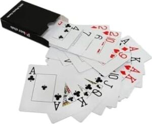 Mavi Pvc Plastik Su Geçirmez Jumbo Blackjack Iskambil Oyun Kağıdı CIN642MV