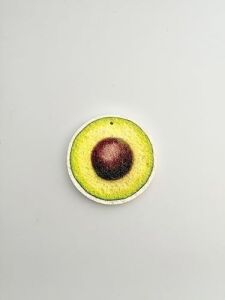 Magic Sponge Şişen Sihirli Sünger Avokado Desenli, Su Ile Temas Ettiğinde Sünger Formunu Alır, Defalarca Kullanılabilir Sürdürülebilir