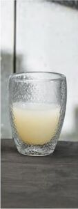 Çift Cidarlı Buzlu Tasarım Kahve, Latte, Su Bardağı, 300 Ml, Cam Meşrubat Bardak, 1 Adet - 12221