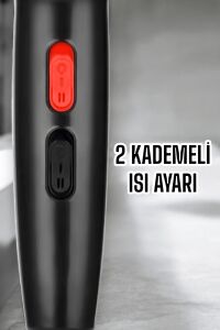 Tüm Saç Tiplerine Uygun, Iki Kademeli Hız Ayarlı Fön Makinesi