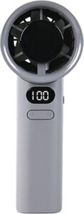 Senon M11 Dijital LED Göstergeli Portatif Fan Mini Vantilatör Soğutucu El Fanı (Gri)