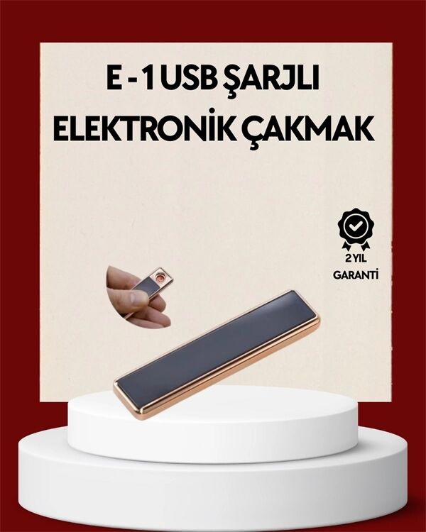 Plazma Ark Teknolojili Elektrikli Çakmak – Dokunmatik, LED Göstergeli, Şarj Edilebilir