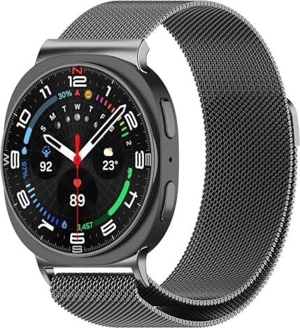 Galaxy Watch 8 40MM Milanese Loop Için Kordon Siyah