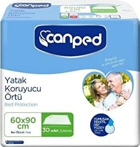 Canped 60X90 cm 30LU Yatak Koruyucu Örtü